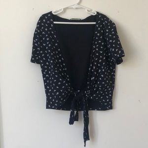 Brandy Melville Wrap/Tie Tee